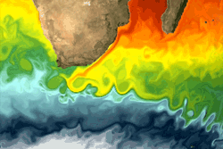 Sea surface temperature. [NOAA]