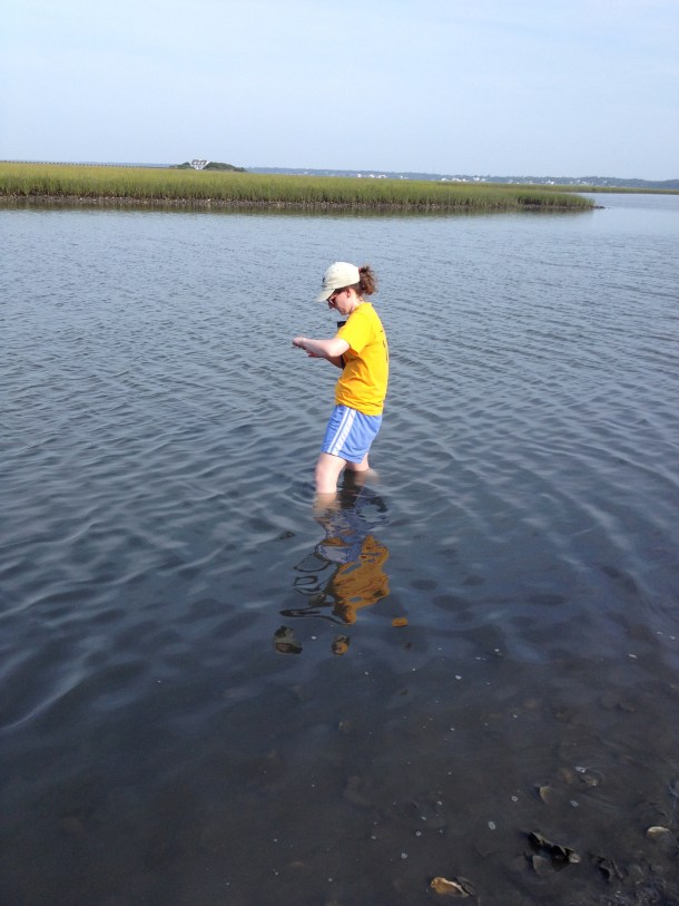 Kathleen hard at work