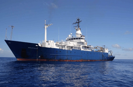 Home, sweet home: the R/V Melville.