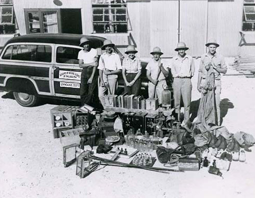 Not to be confused with Indiana Jones! Dr. Ruth Patrick (3rd from left) and her team of scientists survey the Guadalupe River, TX, in 1947. Image from http://www.ansp.org/explore/online-exhibits/stories/the-patrick-principle/
